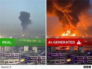 Video perang Iran yang dibuat dengan AI meningkat pesat karena para pembuatnya menggunakan teknologi baru untuk menghasilkan uang.